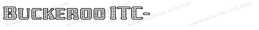 Buckeroo ITC字体转换